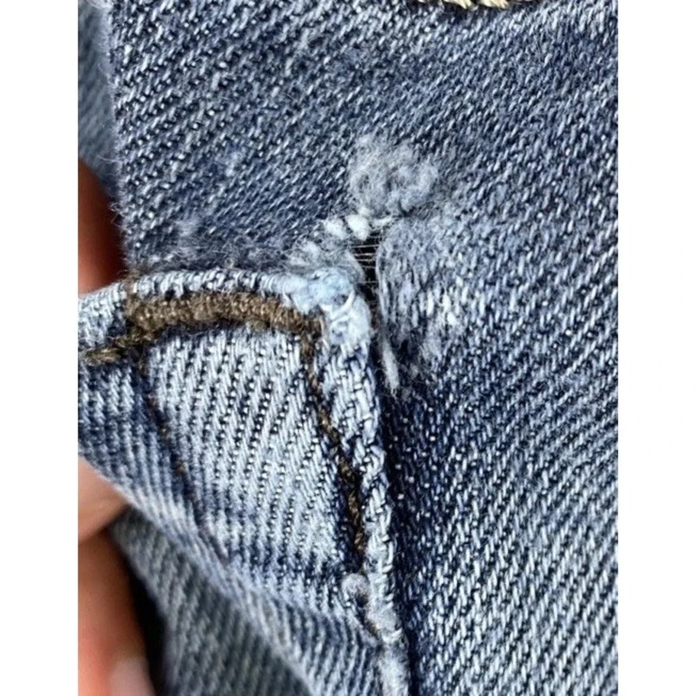 Diesel Zathan Bootcut Blue Denim Jeans Men's 32 x 34 Distressed